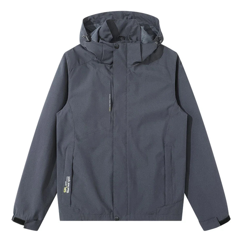 Men's Plus Size Waterproof Windbreaker