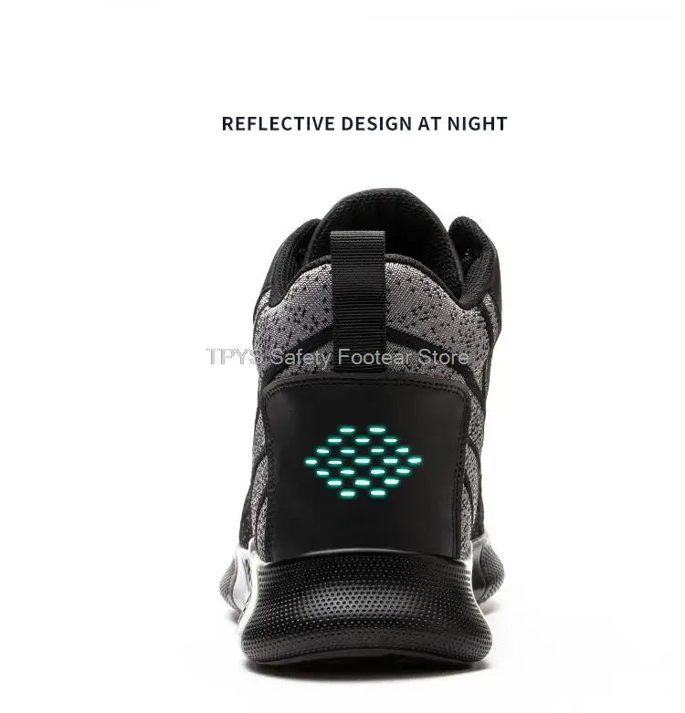 Men High Top Indestructible Safety Boots