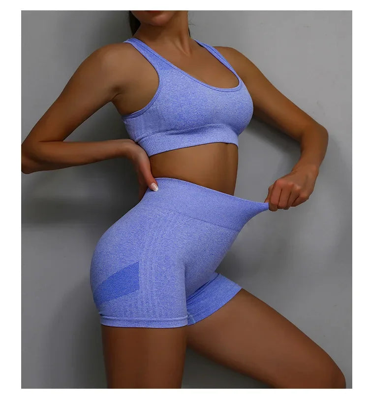 Women Fitness Vest & Shorts Set