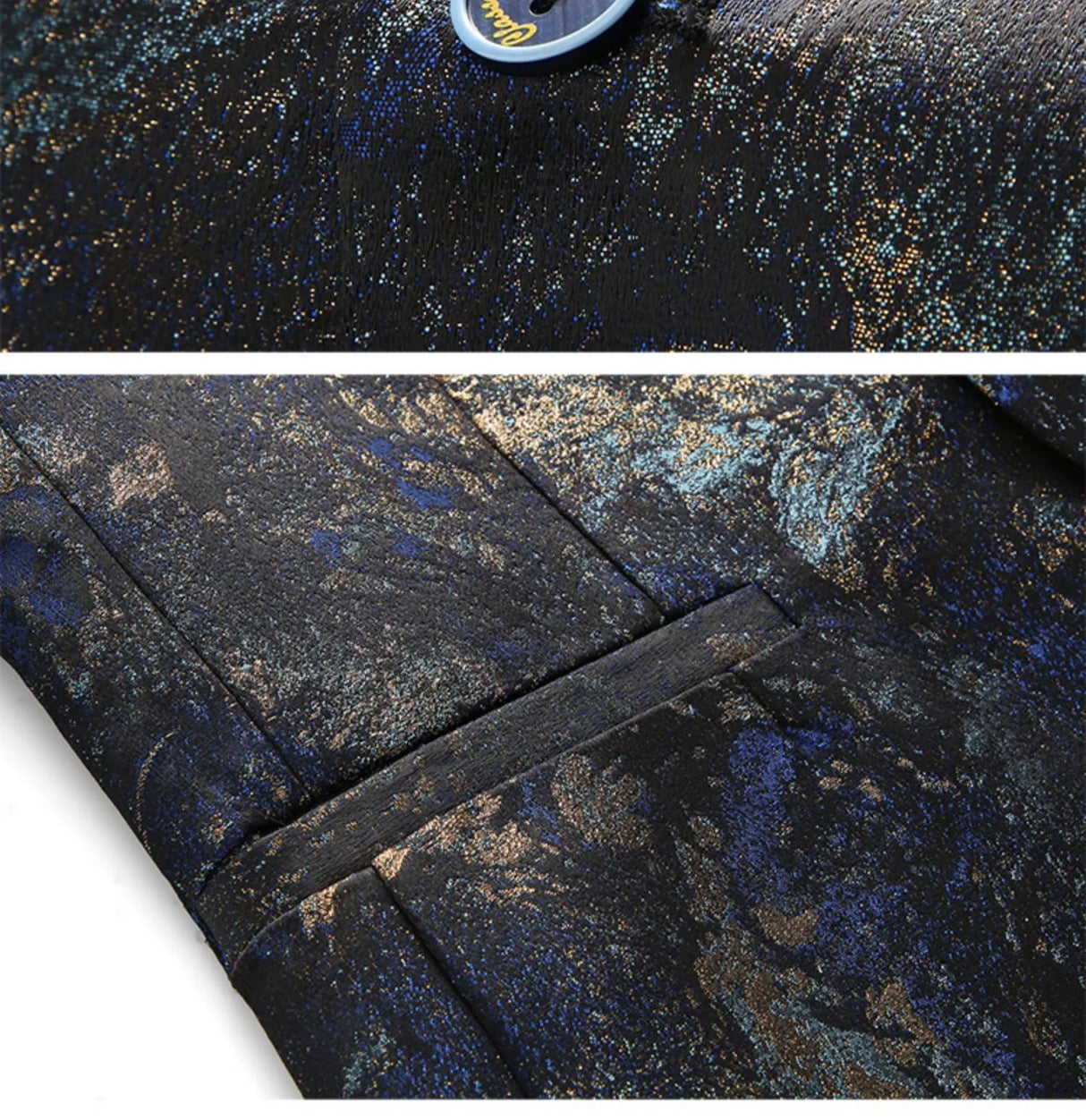 Men's Plus Size Floral Smoking Jacket