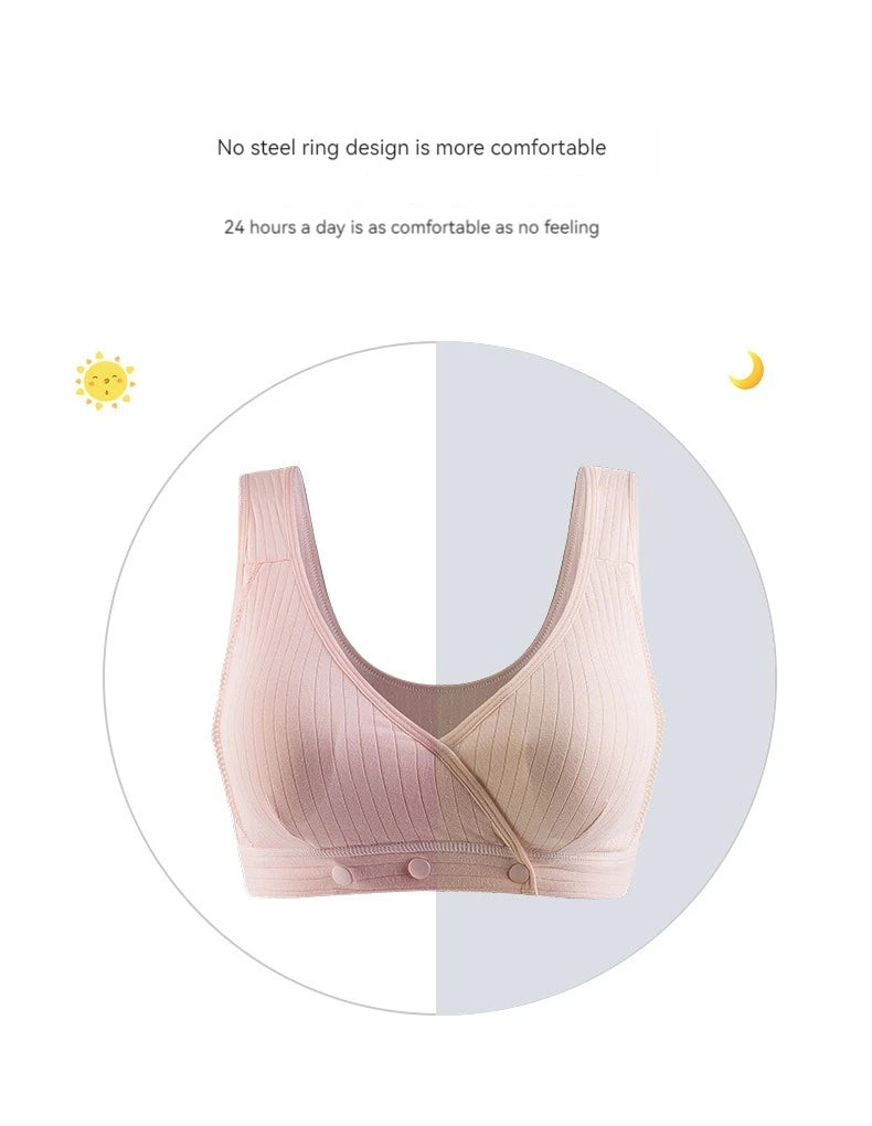 Women Front Buckle Cotton Bra