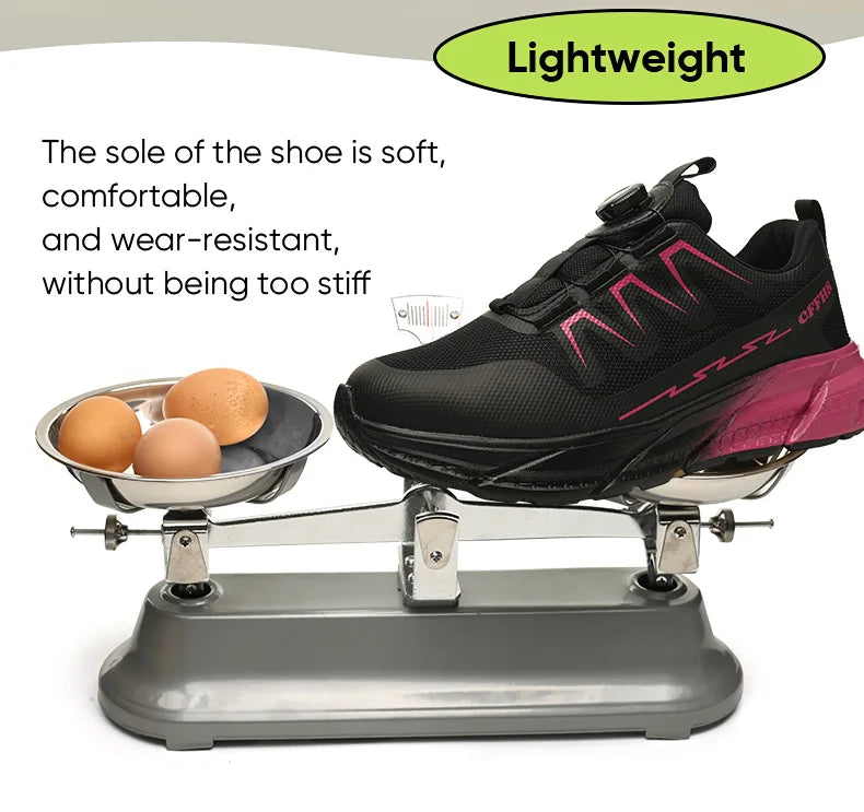 Women Safety Shoes Lightweight Work Boots