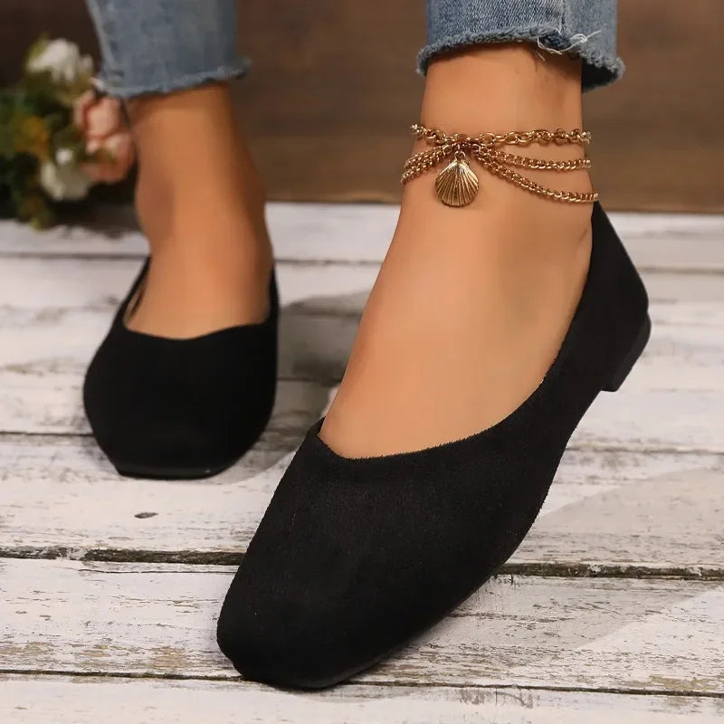 Women’s Square Toe Shallow Casual Ballet Flats