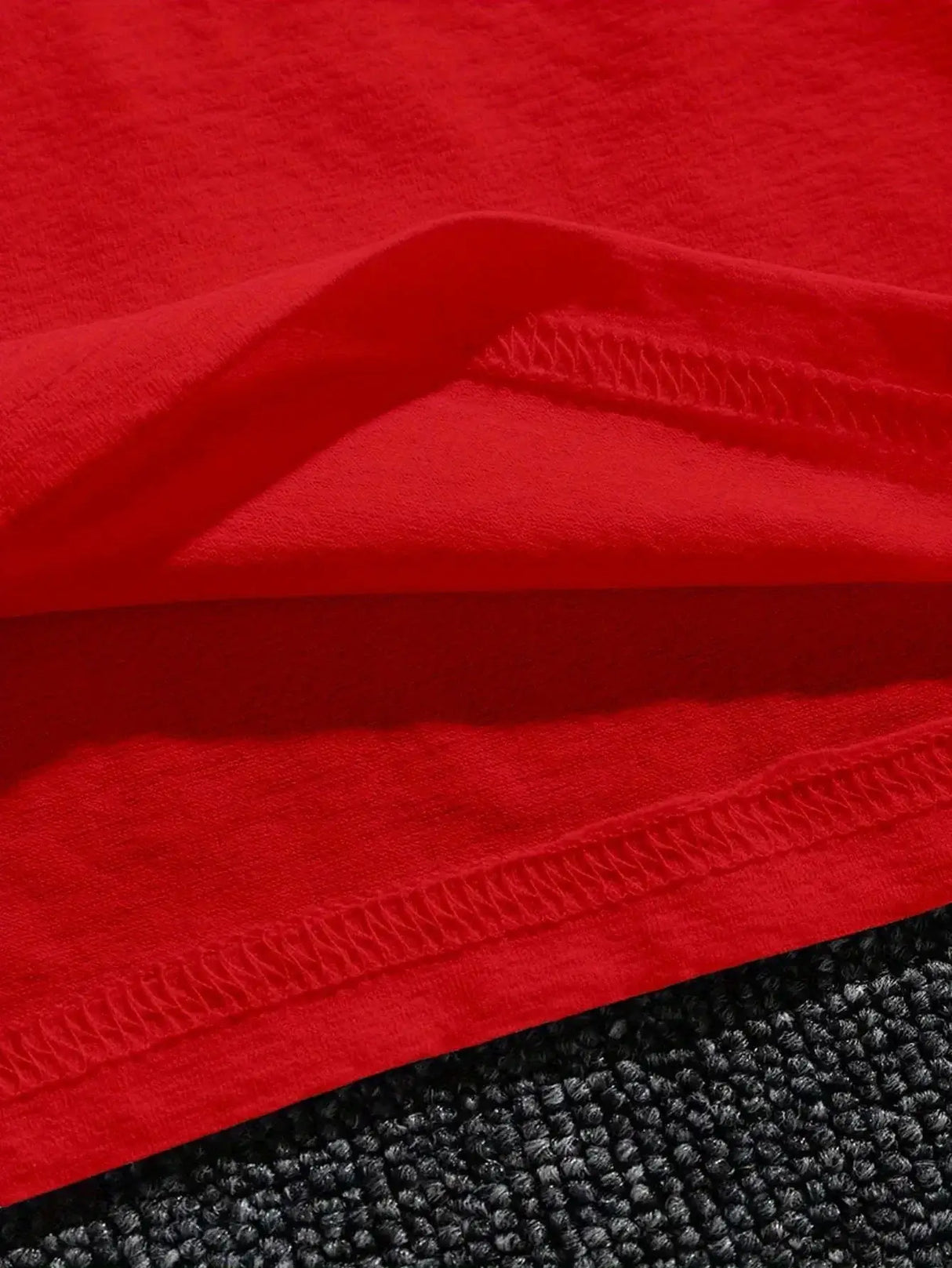 Women Plus Size Red Cat Print Short Sleeve T-Shirt