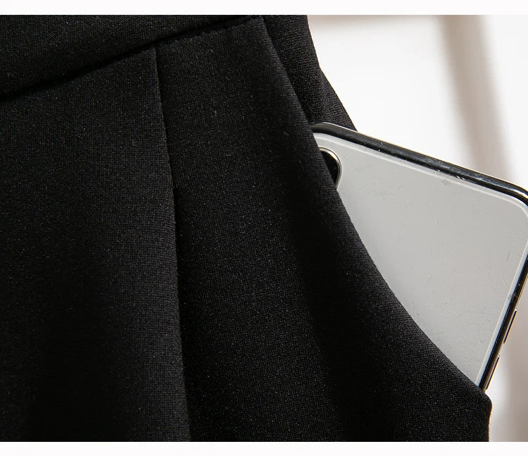 Women's Plus Size High Waist Pants – Autumn Winter