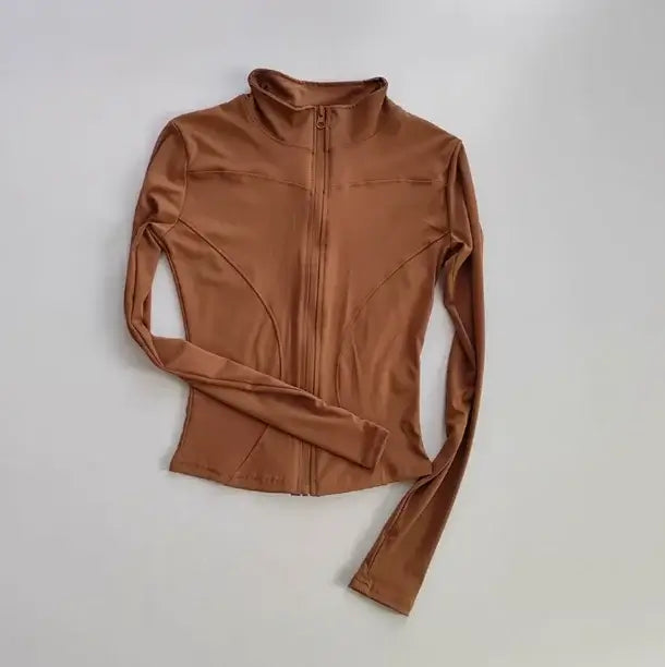 Women Quick Dry Zipper Sports Jacket