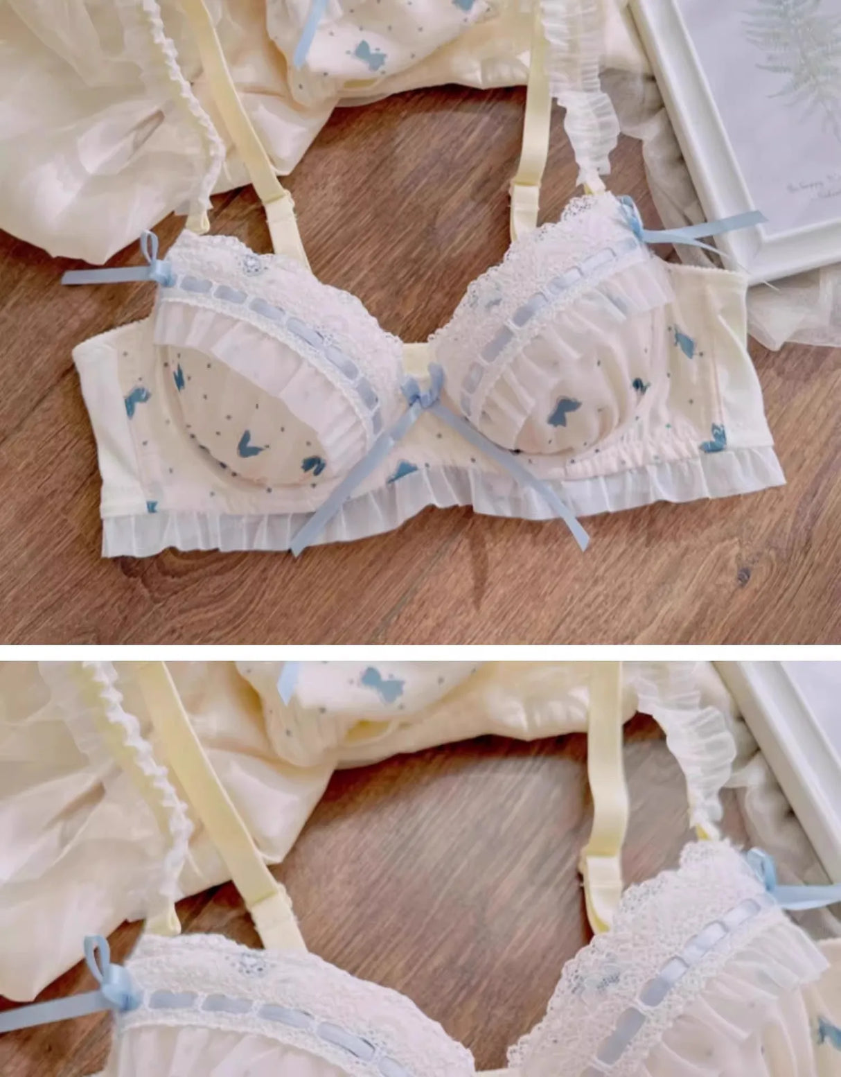 Women Lolita Push Up Bra Set