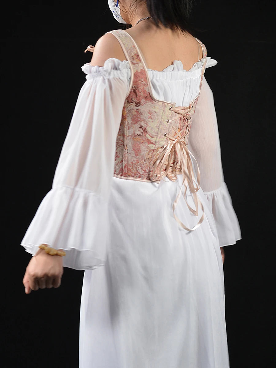 Women Floral Corset Tank Top