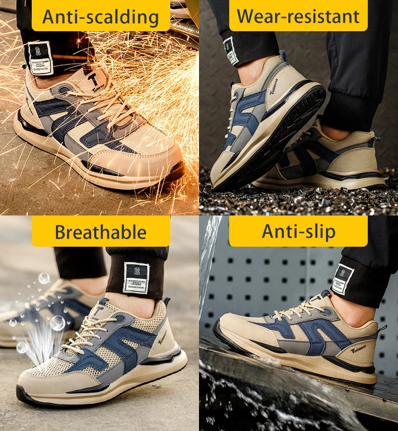Men Steel Toe Indestructible Work Sneakers