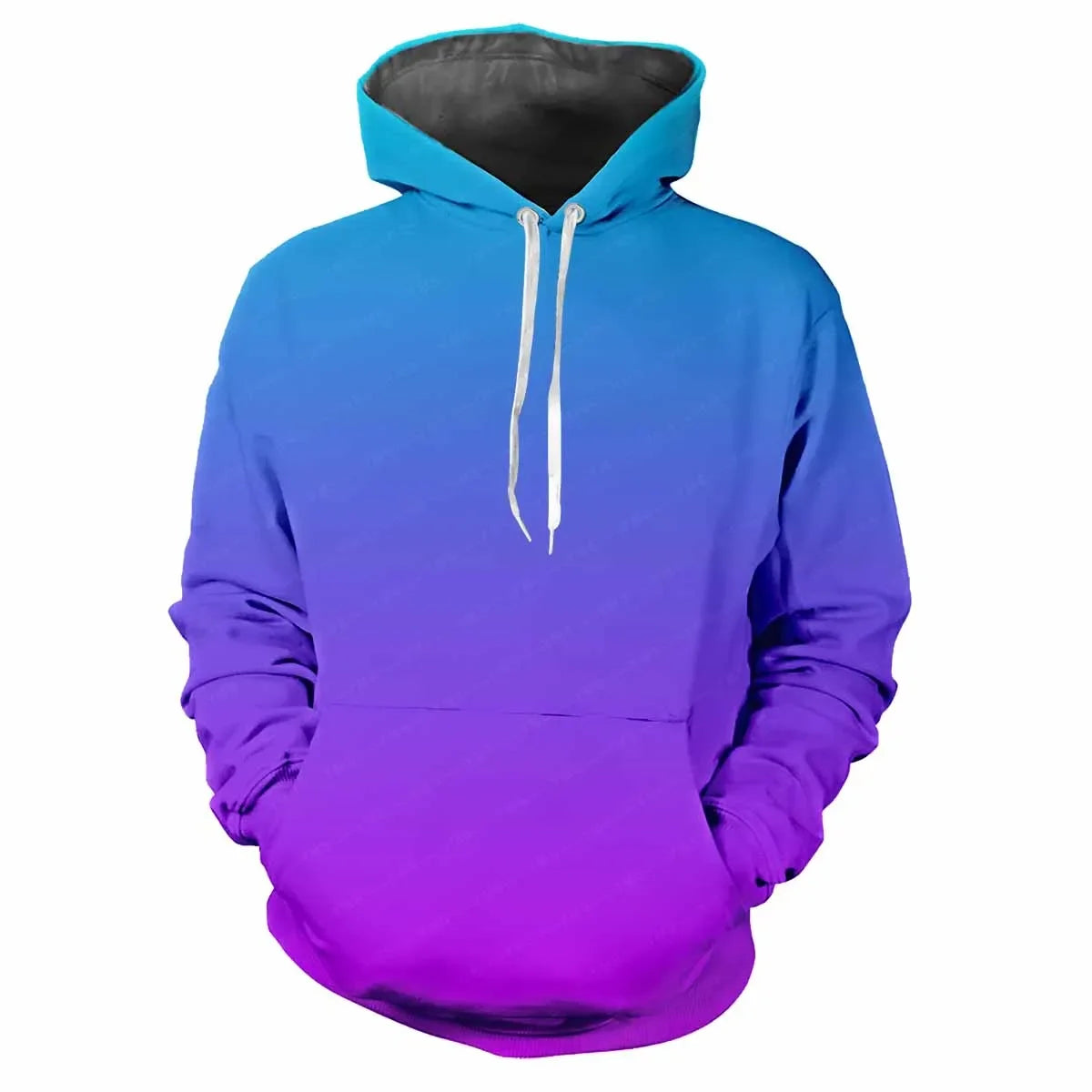 Men’s Gradient 3D Print Hoodie