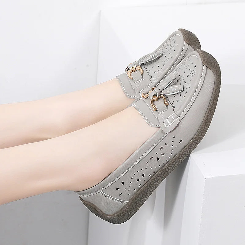 Round Toe Nurse Loafers – Soft Sole & Non-slip 2025