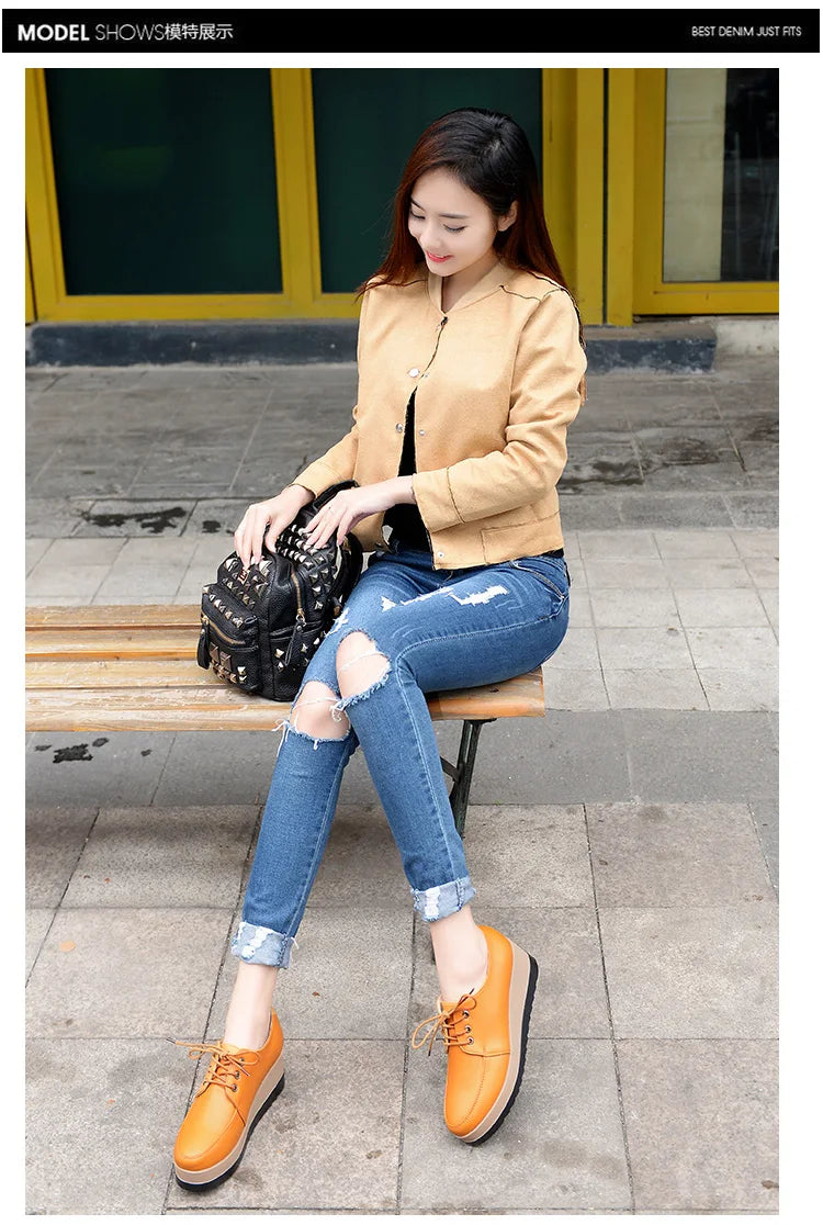 Women Platform Oxfords – 2025