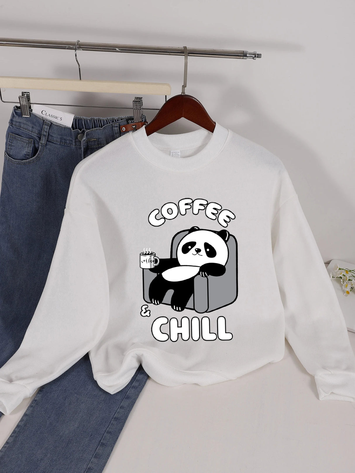 Panda Print Sweatshirt