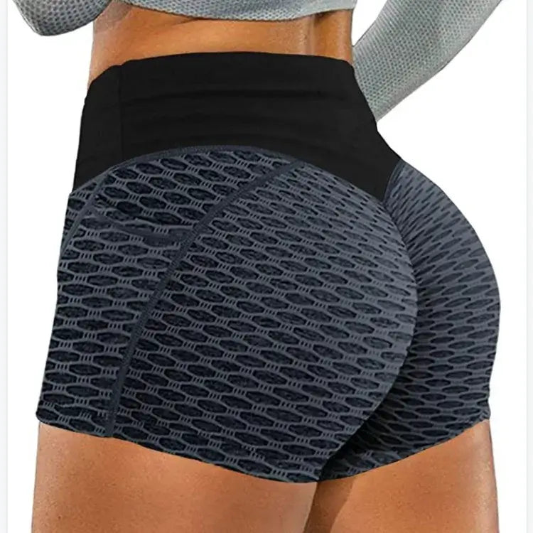 Women Honeycomb Yoga Shorts