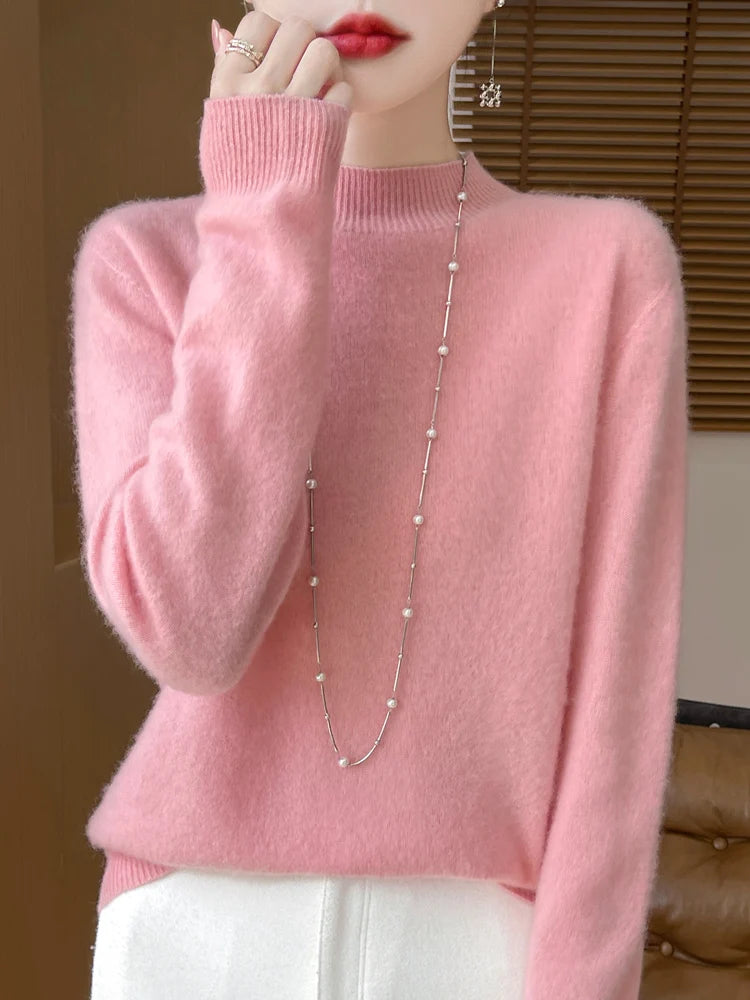 Women's Merino Wool Knit Pullover