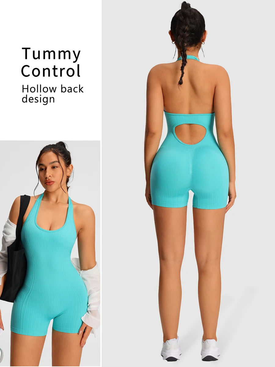 FitZora™ – Sports Gym Fitness Romper (Stretchy, Sleek & Performance-Ready)