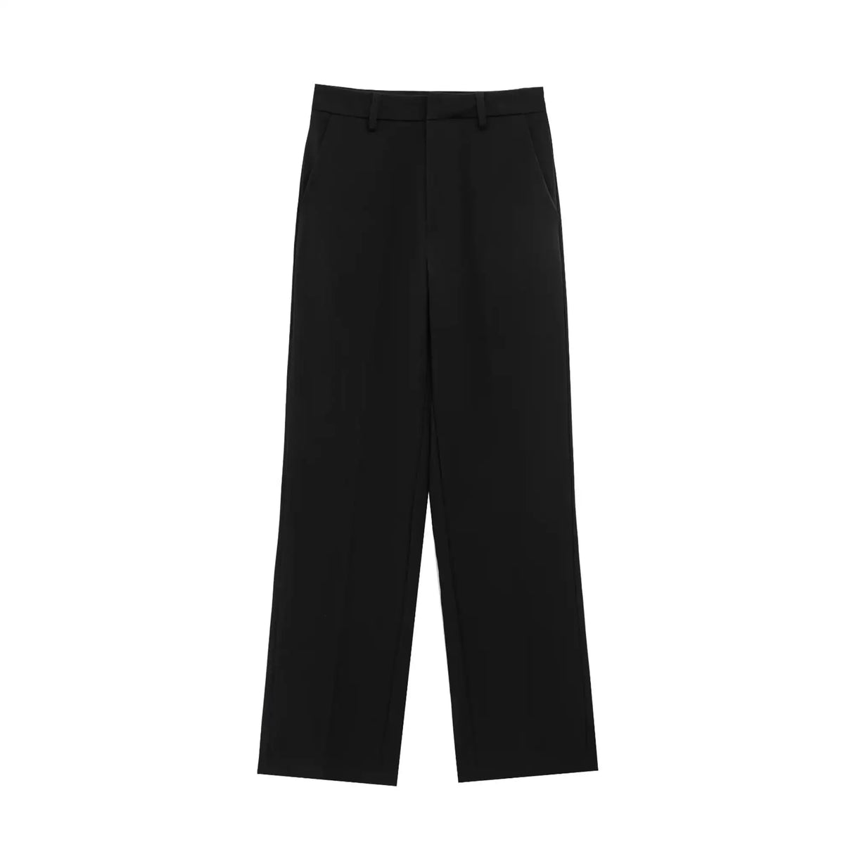 Lapel Zip Wide Leg Pant Set