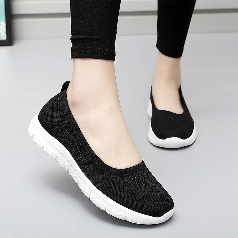 Women Knitted Sock Sneakers Casual Trainers