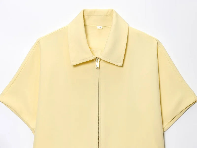 MUJER Cropped Varsity Women's Zipper Jacket