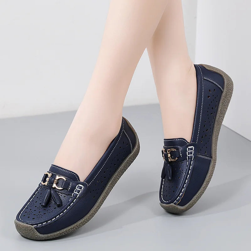 Round Toe Nurse Loafers – Soft Sole & Non-slip 2025