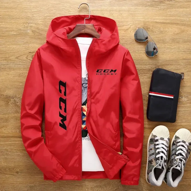 Men Lightweight Hooded Casual Jacket