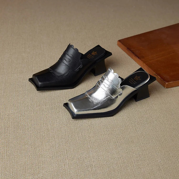 Women Rhinestone Mules Luxury Slippers