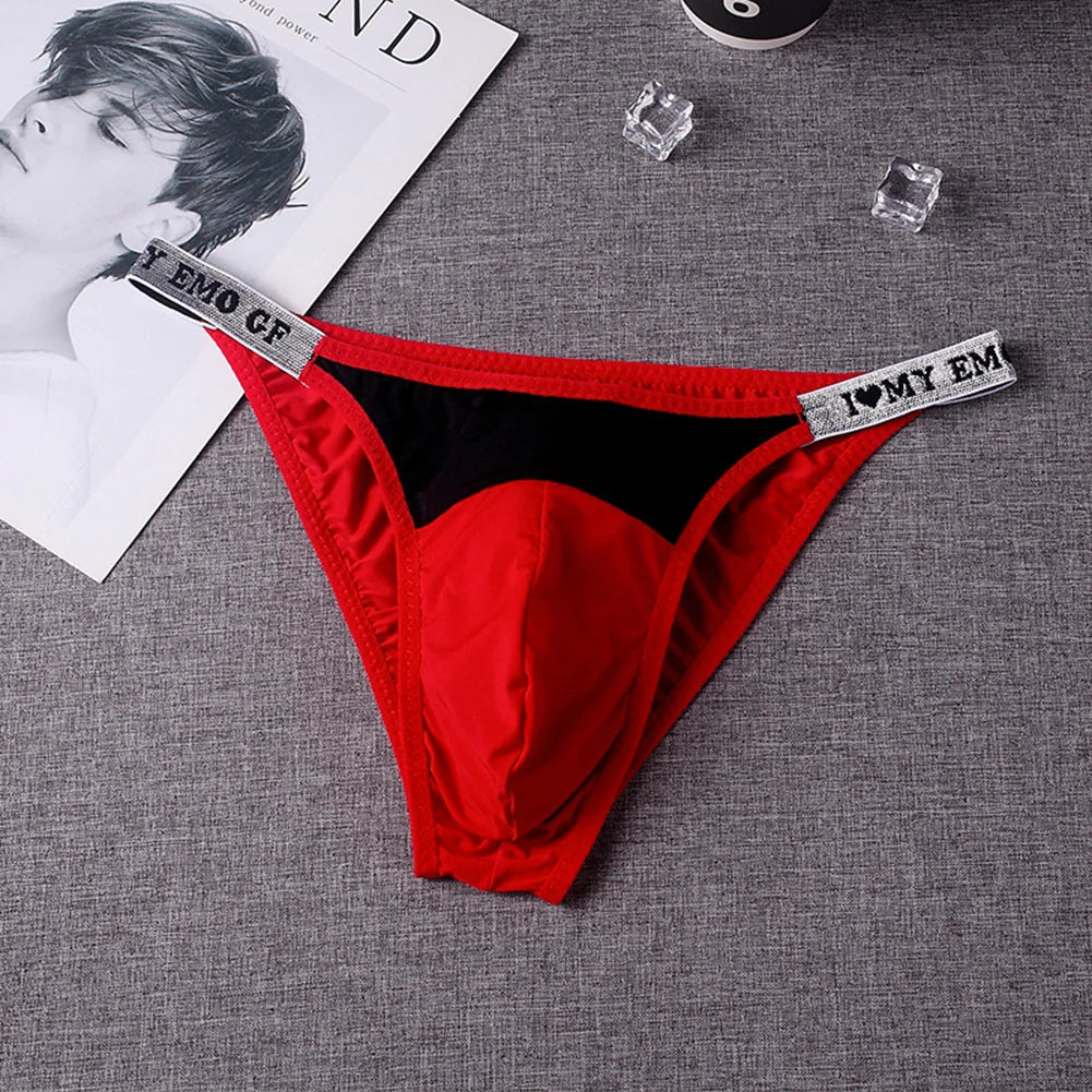 Men's Sexy Low Waist Briefs – Breathable Pouch