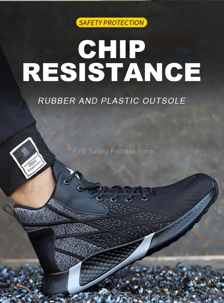 Men High Top Indestructible Safety Boots