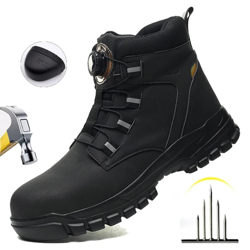 Men Waterproof Indestructible Safety Work Boots