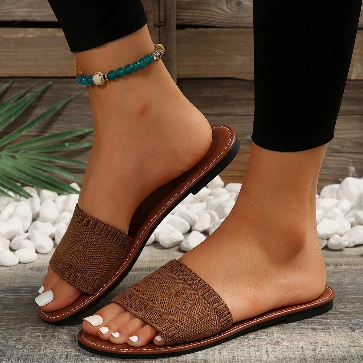 Women Luxury Flat Sandals Designer Slides