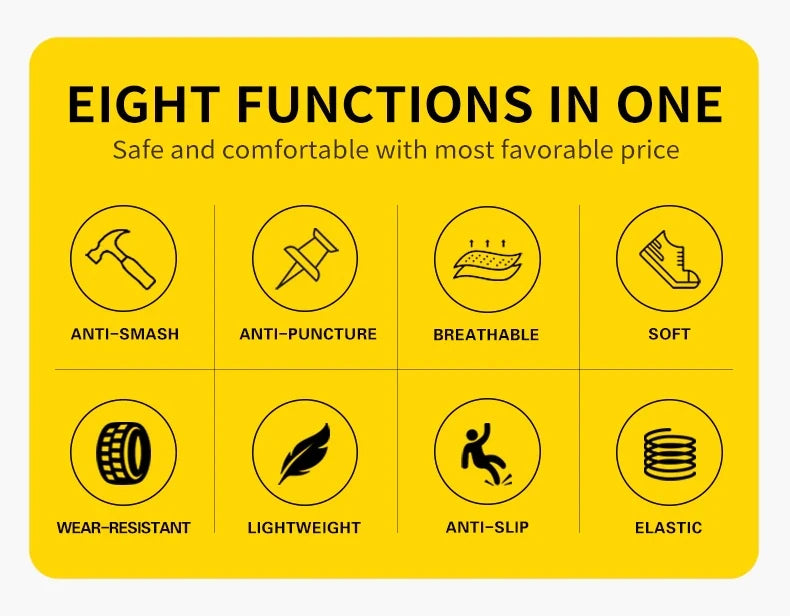 Men High Top Indestructible Safety Boots