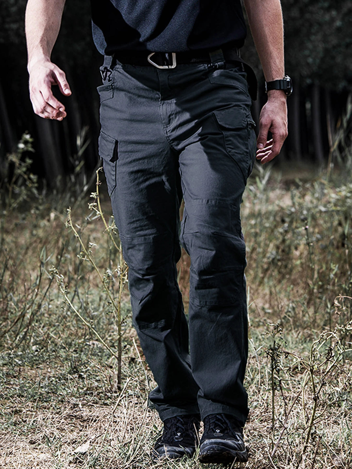 Men Cotton Casual Cargo Pants