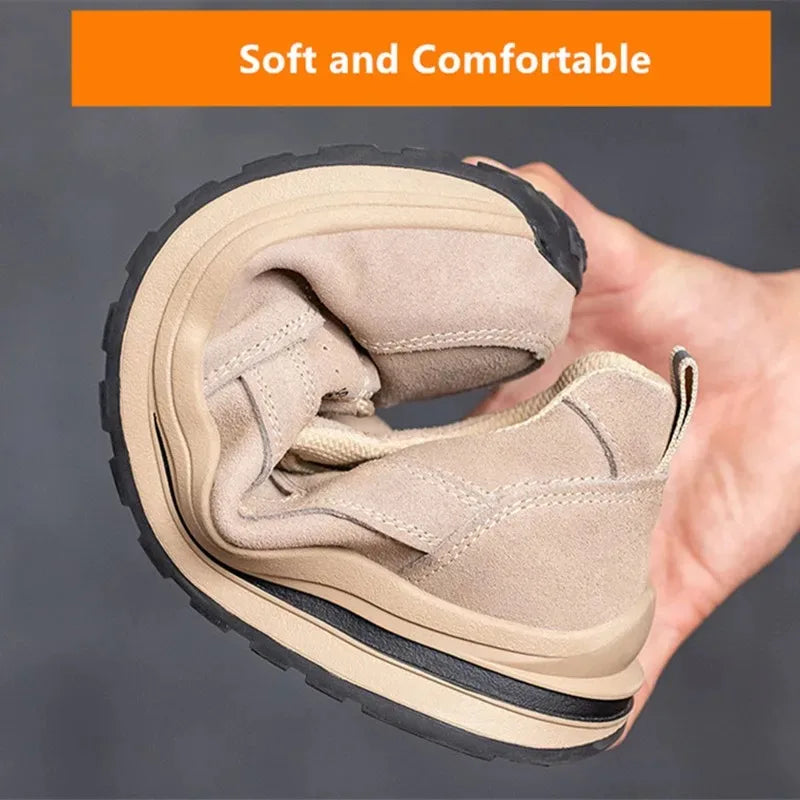 Women Safety Shoes Anti Puncture Work Sneakers