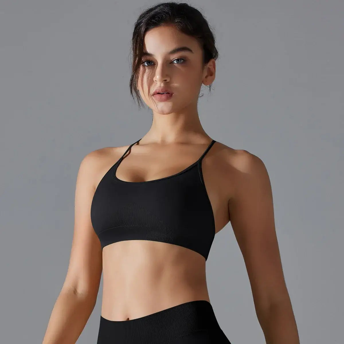 Women Quick Dry Cross Back Sports Bra