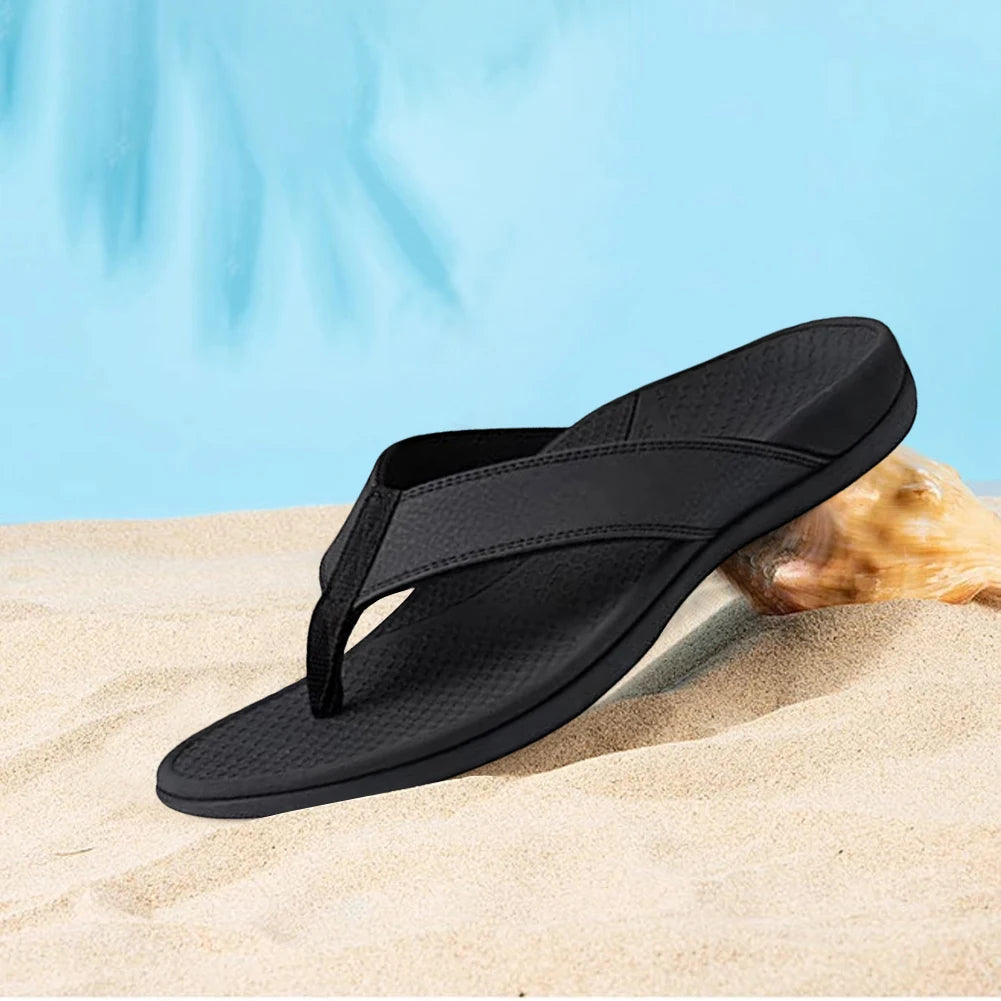 Men Orthotic Flip Flops Arch Support Sandals