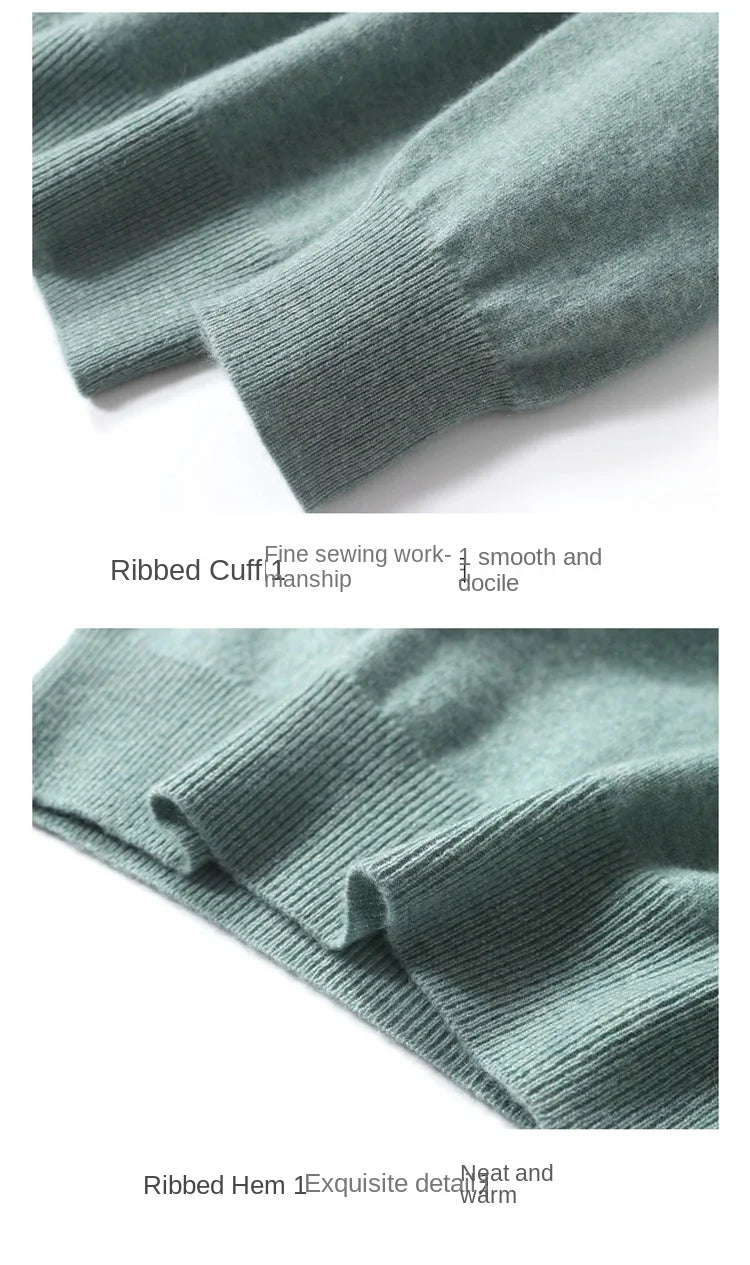 Men's Merino Wool Round Neck Sweater