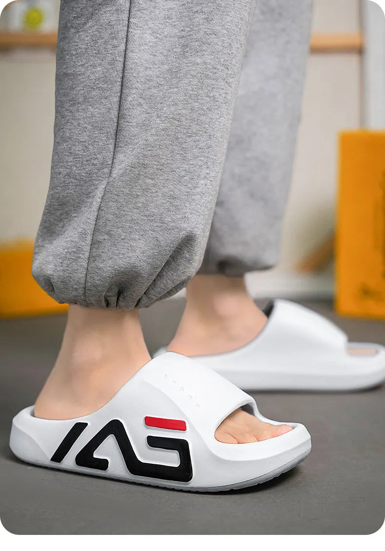 Men Extra Thick Air Cushion Summer Slides