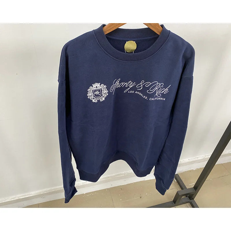 Navy Blue Crew Sweatshirt