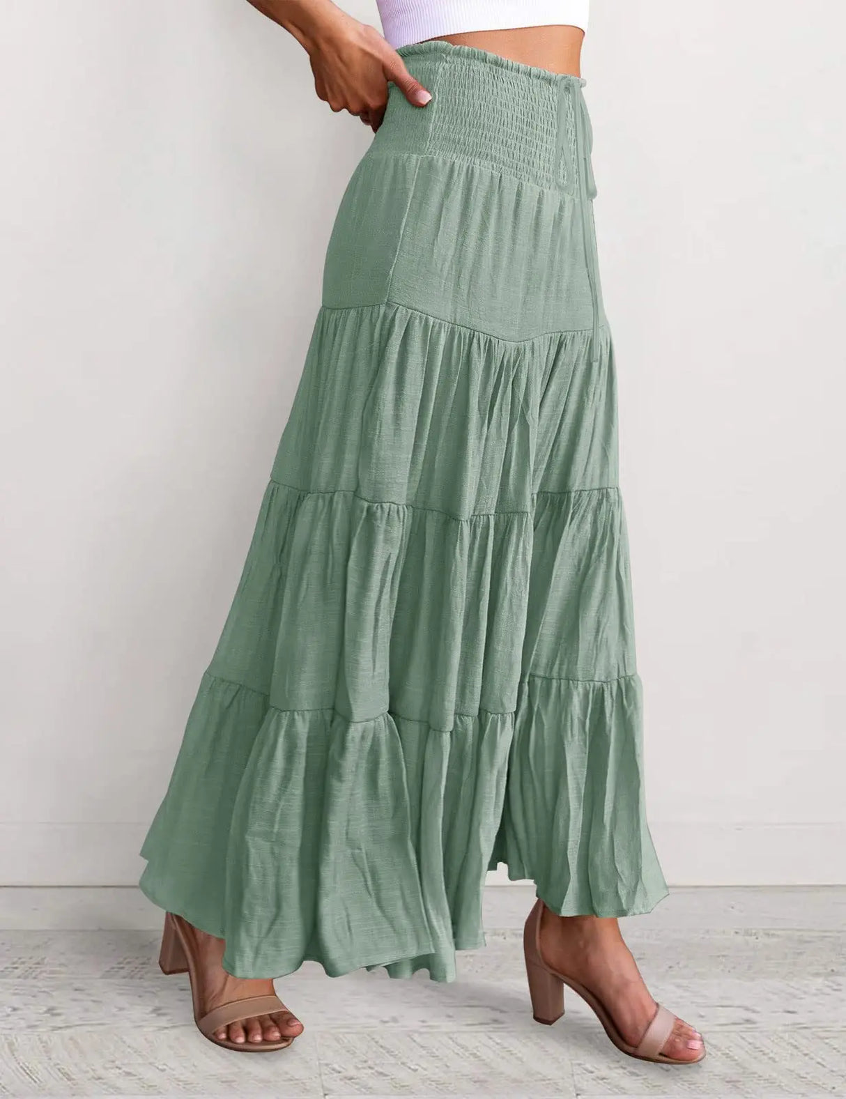 Women Boho Maxi Skirt