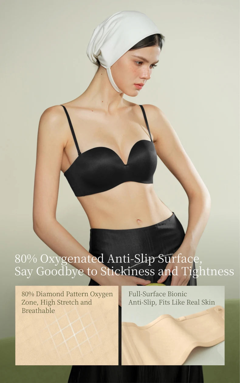 Women Invisible Strapless Bra