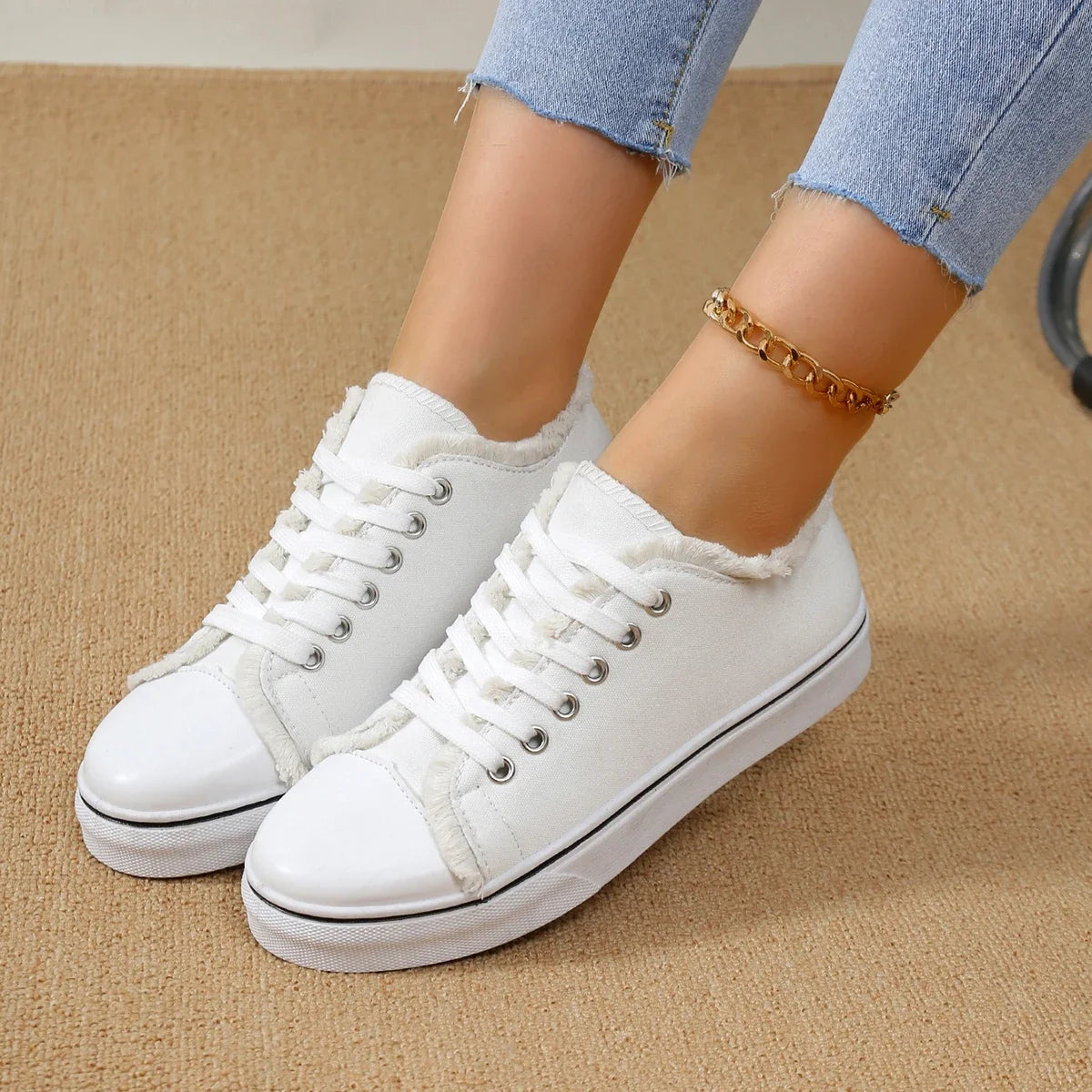 Women Canvas Shoes Low Cut Fashion Sneakers