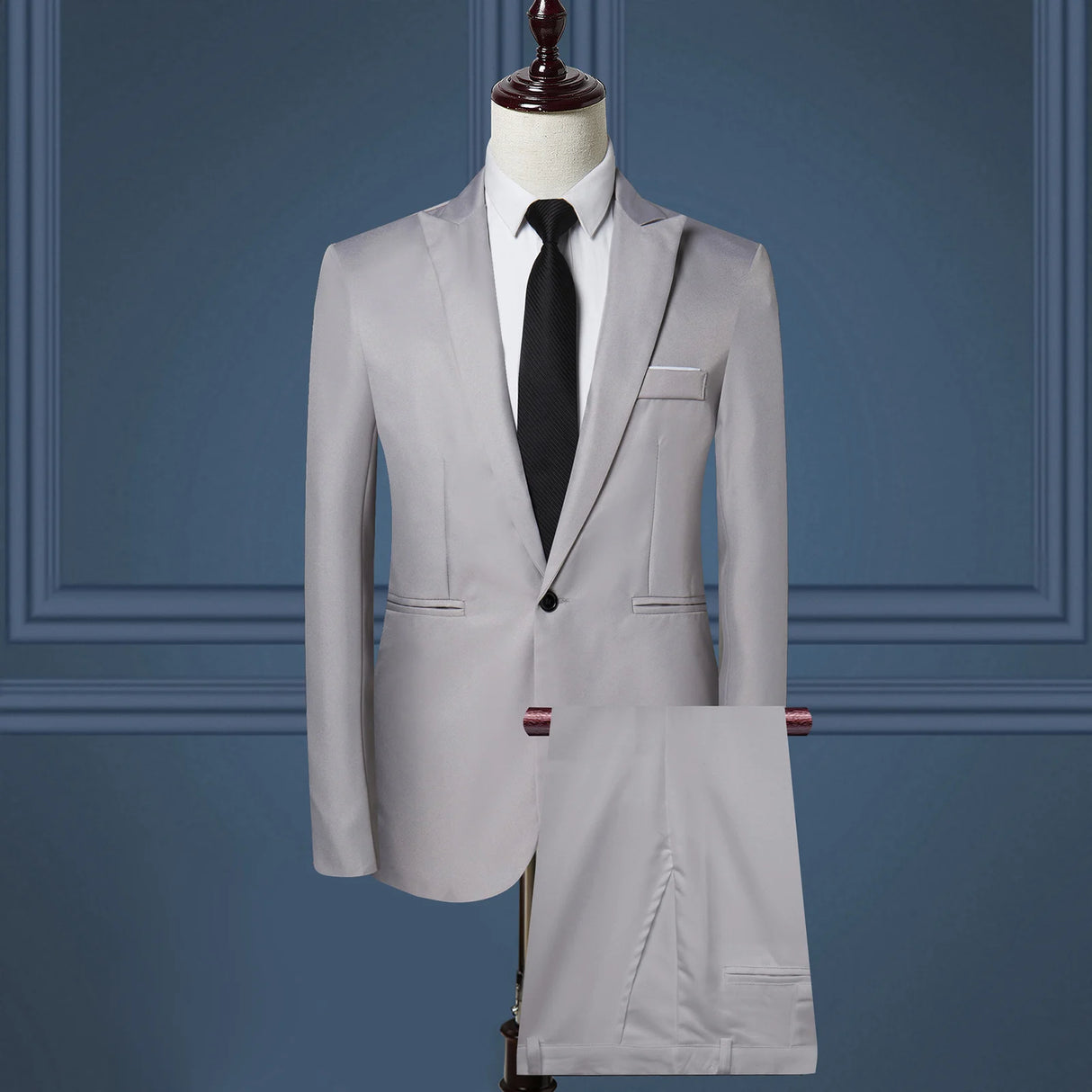 Men Slim Fit Tailored Business Suit