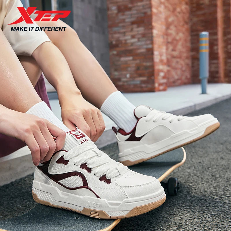 Xtep Men Thick Sole Skateboard Sneakers