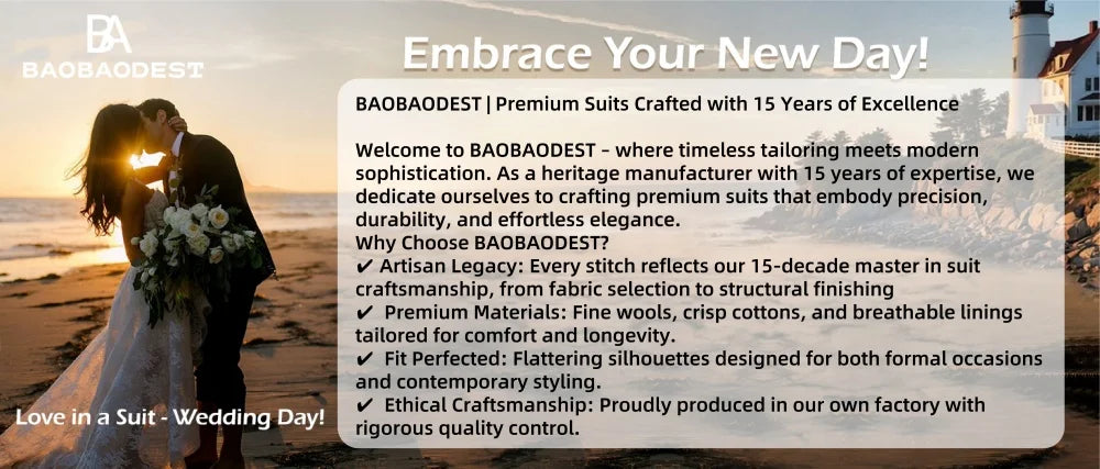 Men's Plus Size Slim Fit Suit – 3-Piece Tuxedo