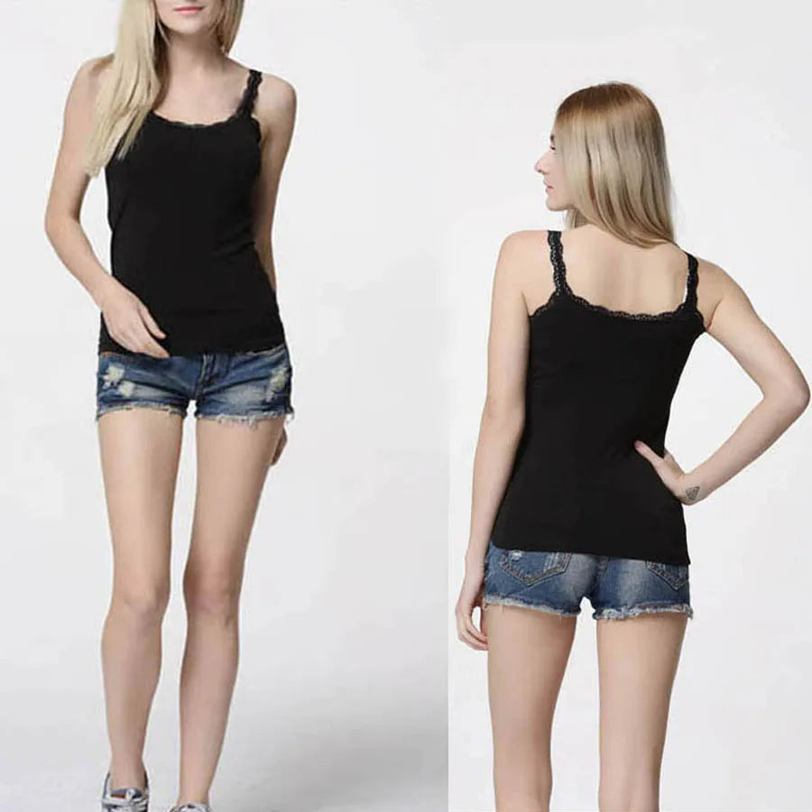 Women Cotton Lace Camisole