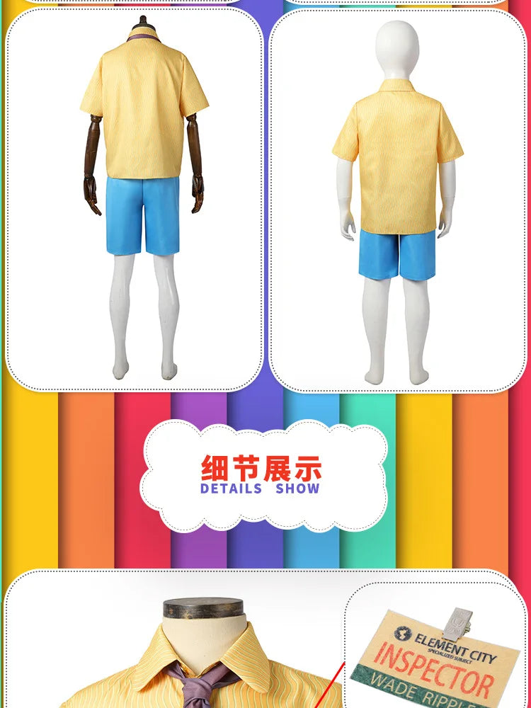 Disney Element City Fire Cosplay Dress