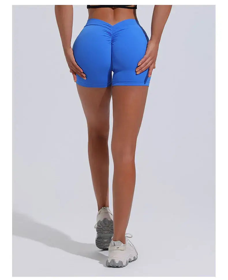 Women V Curve Push Up Yoga Shorts