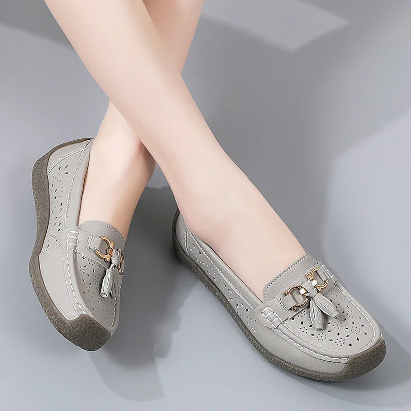 Round Toe Nurse Loafers – Soft Sole & Non-slip 2025