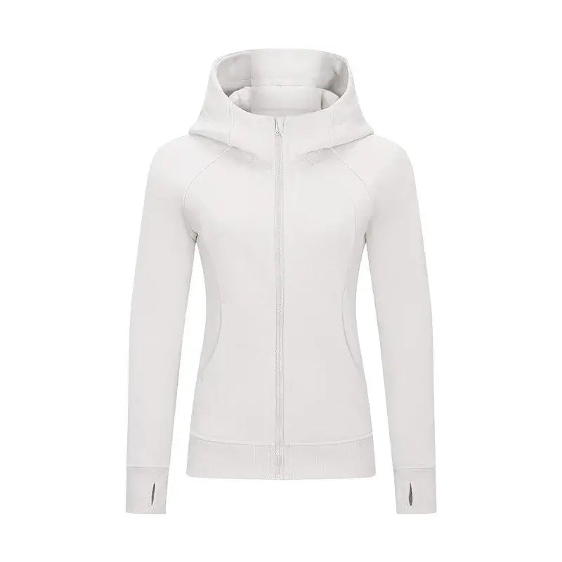 Women Thick Warm Hooded Sports Jacket