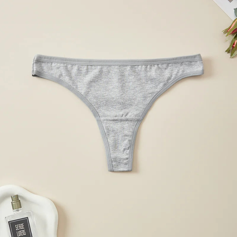 Women Cotton Low Waist Thongs